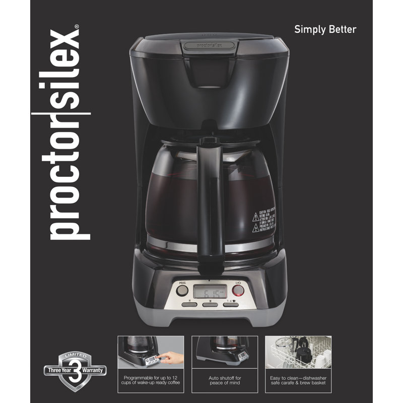 ProctorSilex 12Cup Coffee Maker & Reviews Wayfair